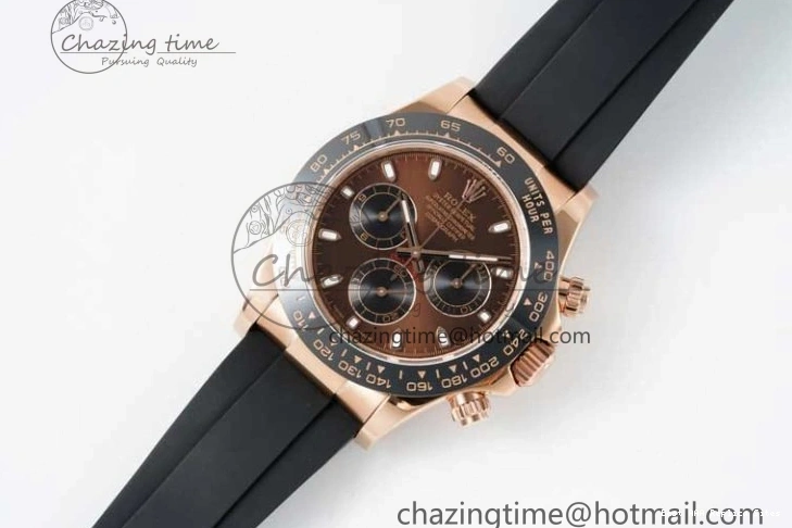 Best AAA Replica Sites Best Chocolate Strap 2274 Daytona QF Dial Edition 116515 SA 1:1 on Rubber Oysterflex Sophisticated 1218